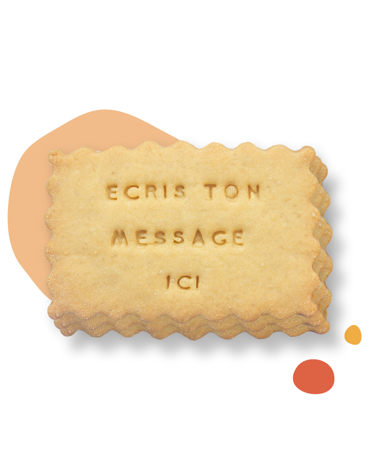 Ballotin de 3 biscuits (vendu par lot de 7)