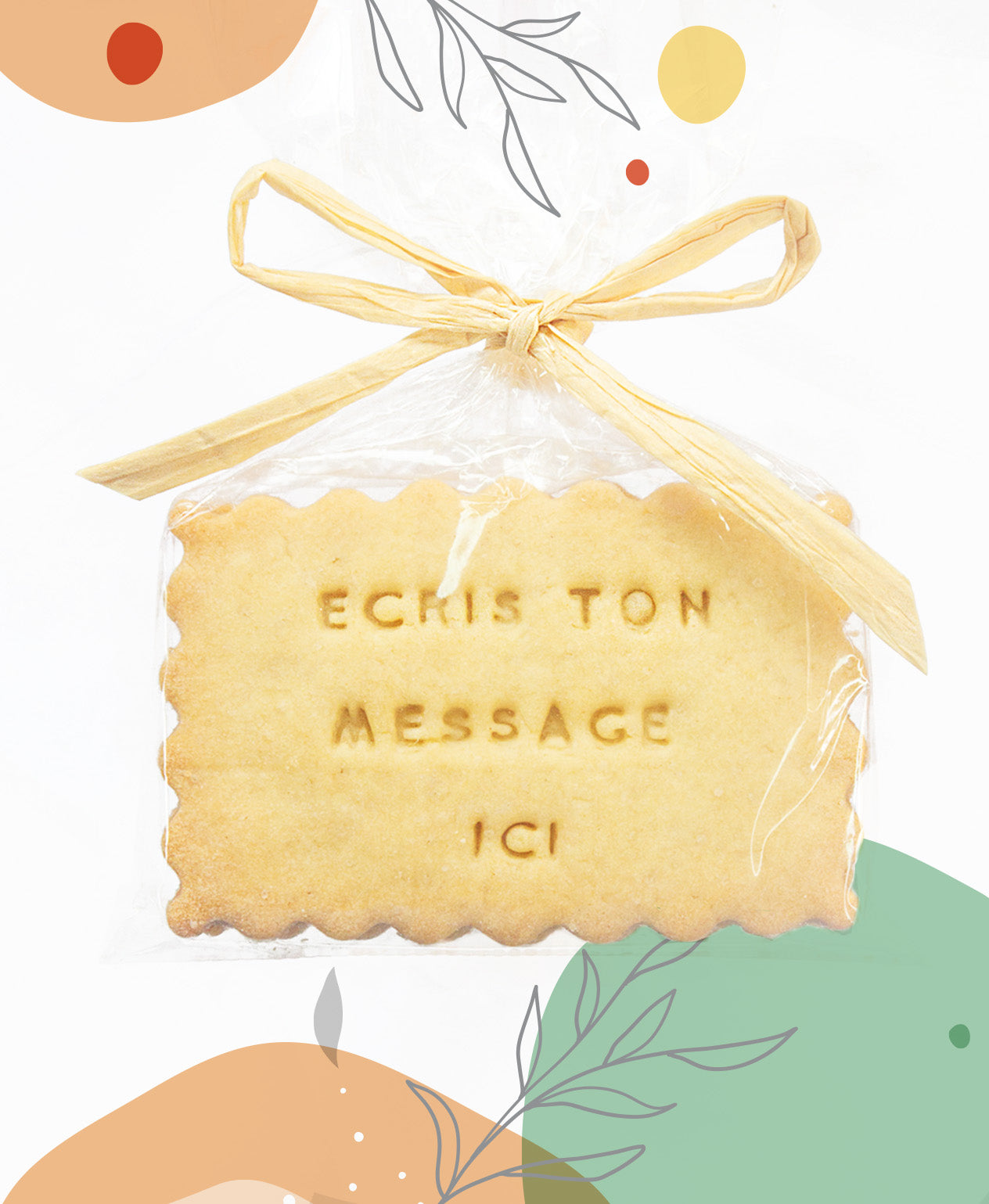 Ballotin de 2 biscuits (vendu par lot de 10)